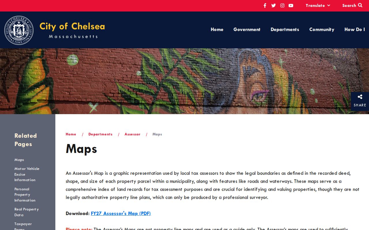 Chelsea street directory assessor maps resource