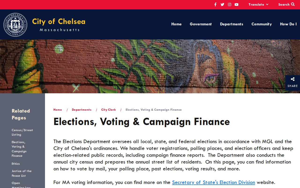 Chelsea ZIP code directory elections and precinct information